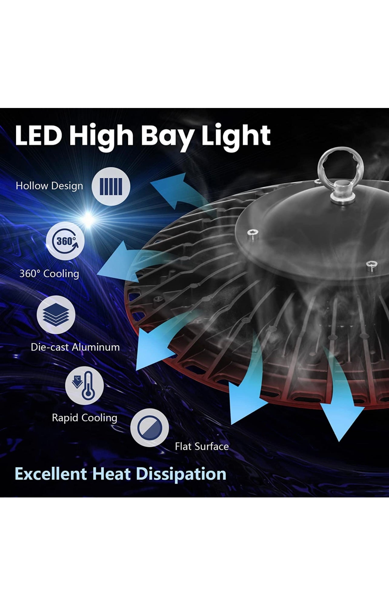 200W UFO LED High Bay Waterproof Industrial Light
