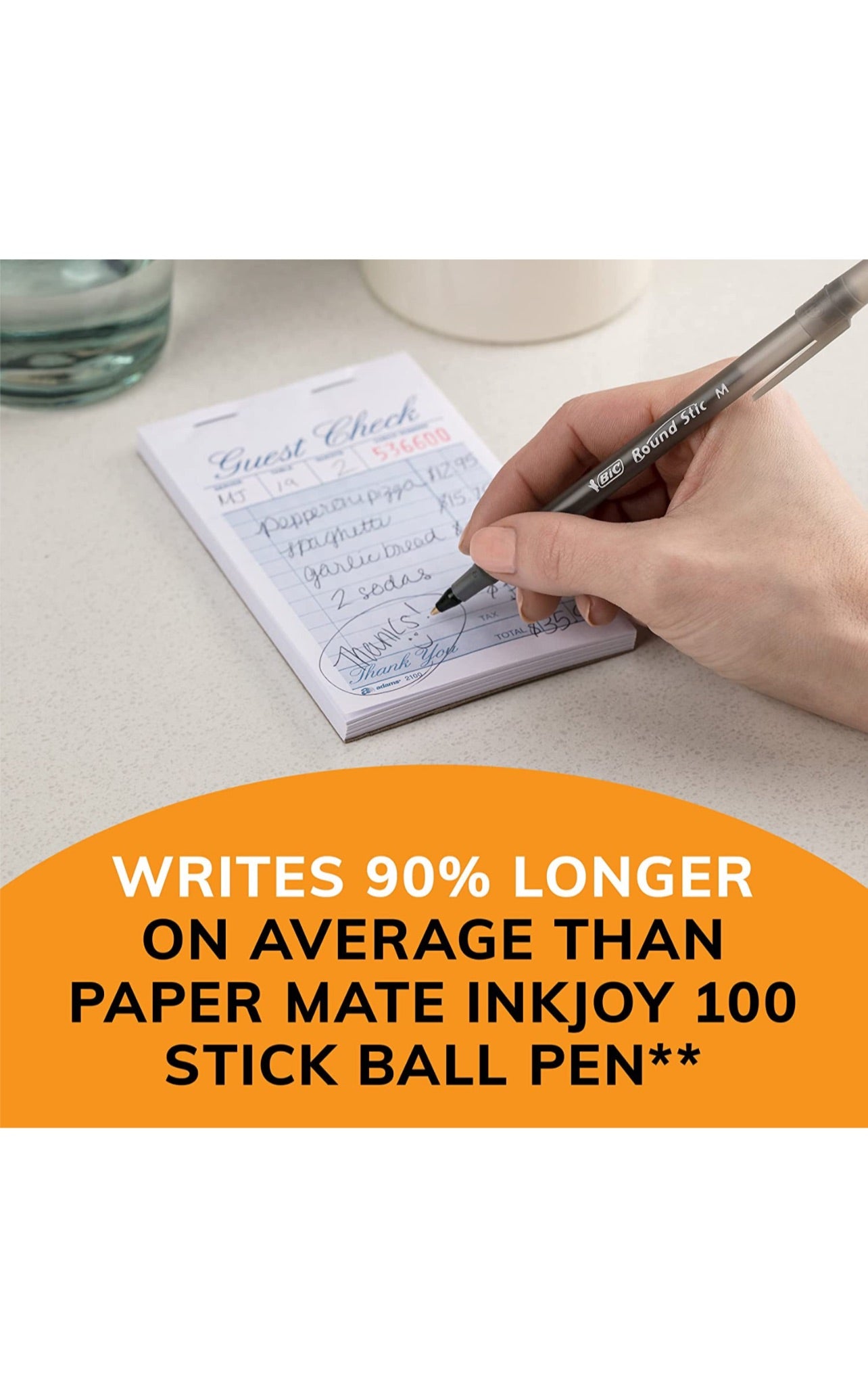 BIC Round Stic Xtra Life Assorted Ink Ballpoint Pens, Medium Point (1.0mm), 60-Count Pack of Bulk Pens, Flexible Round Barrel