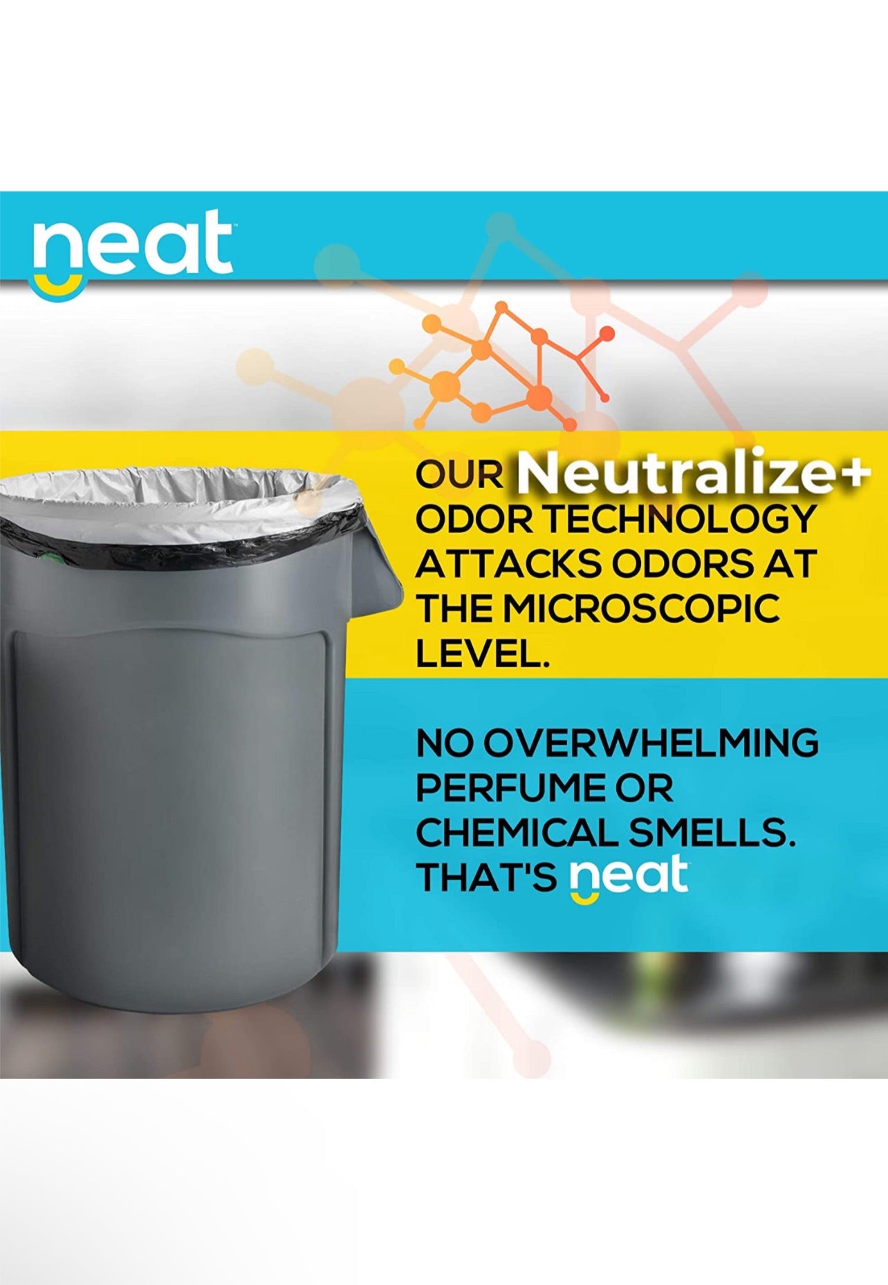 Neat Tall Kitchen 30 Gallon Drawstring Trash Bags - (MEGA 120 COUNT)