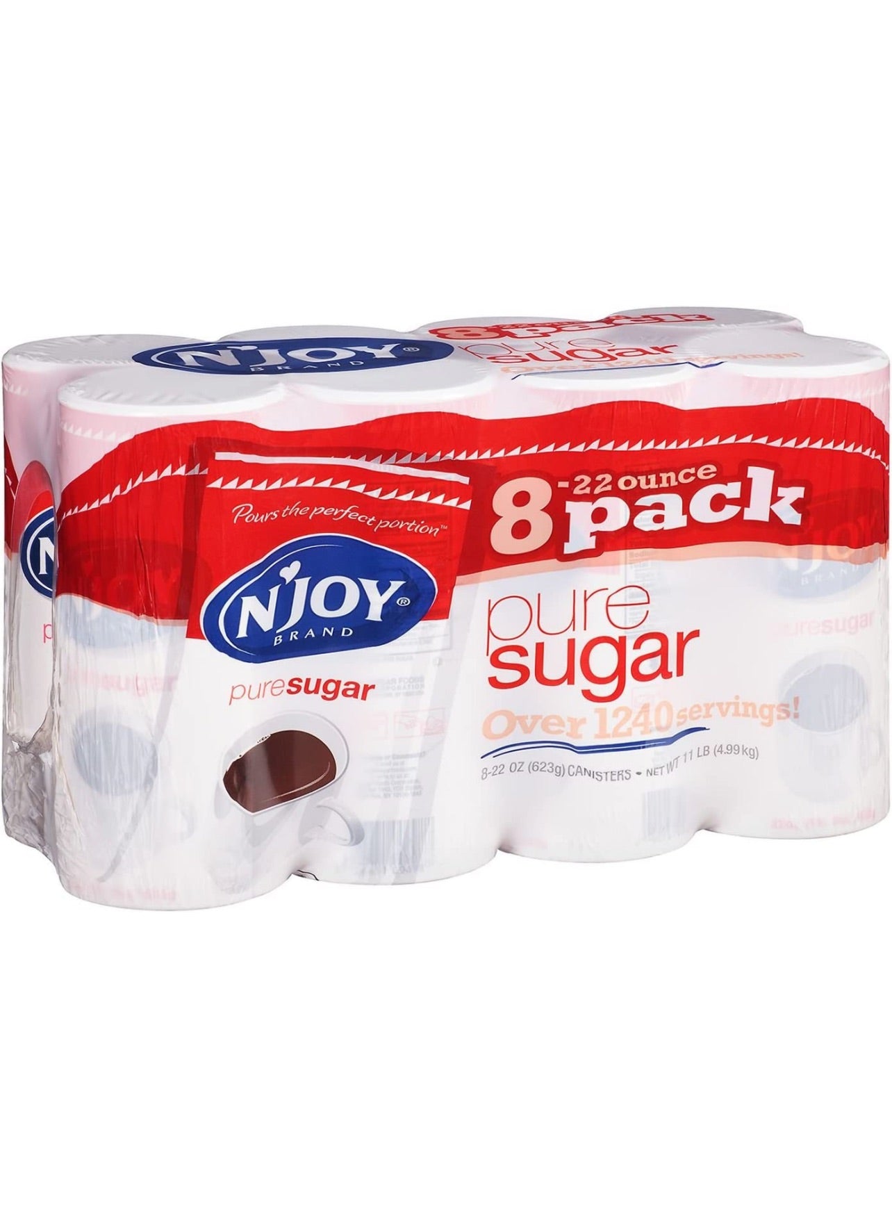 N'Joy Pure Sugar (22 oz. canisters, 8 pk.)