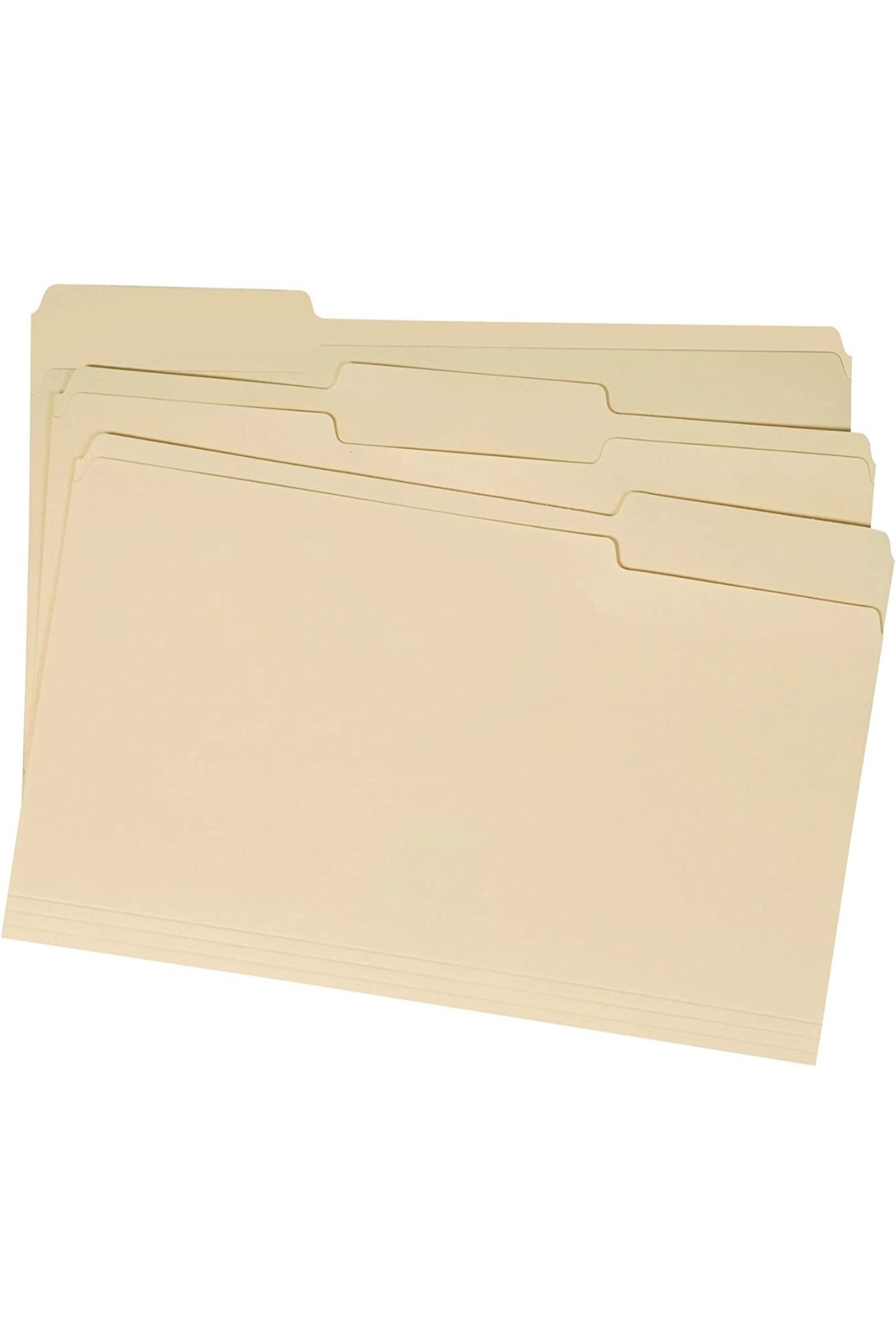 File Folders - 1/3 Tab, Manila, Legal Size, 100-Pack