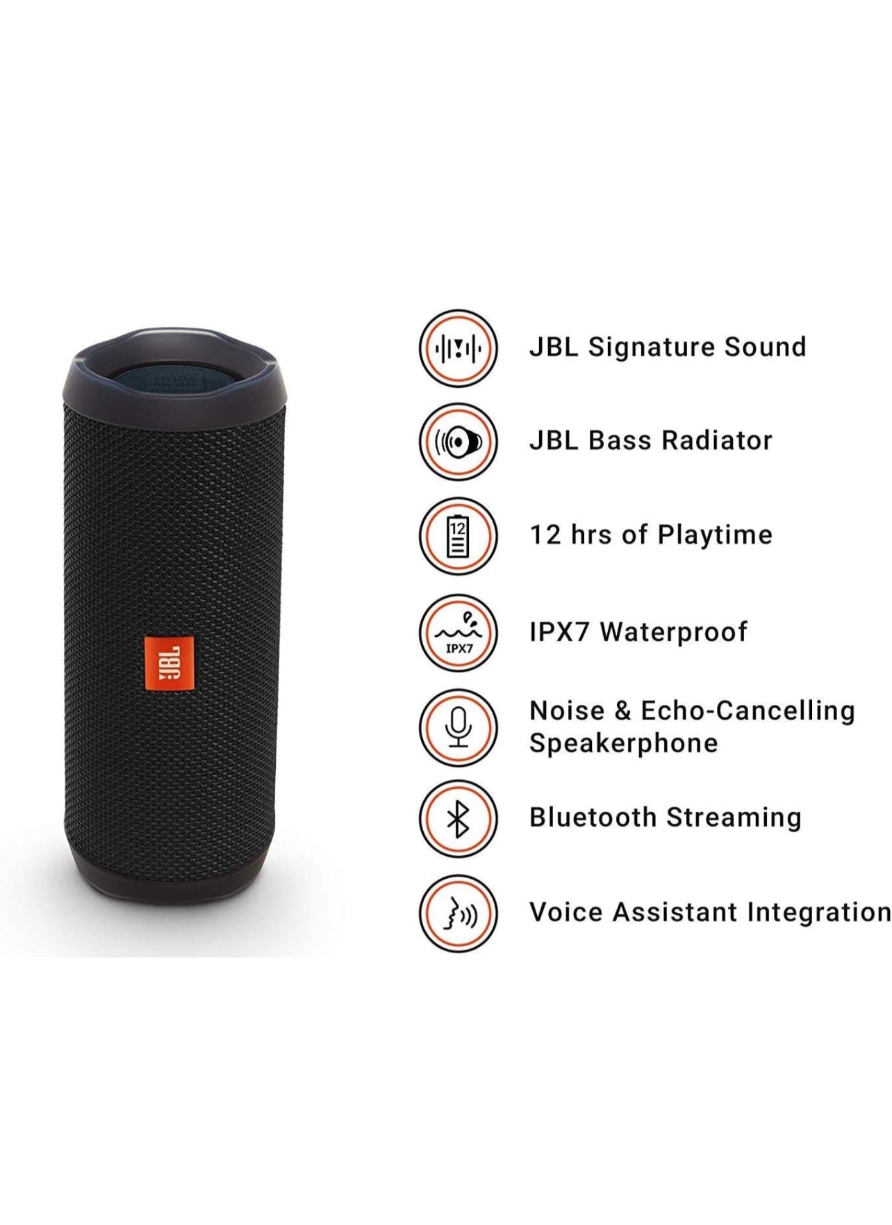 JBL Flip 4 Waterproof Portable Bluetooth Speaker