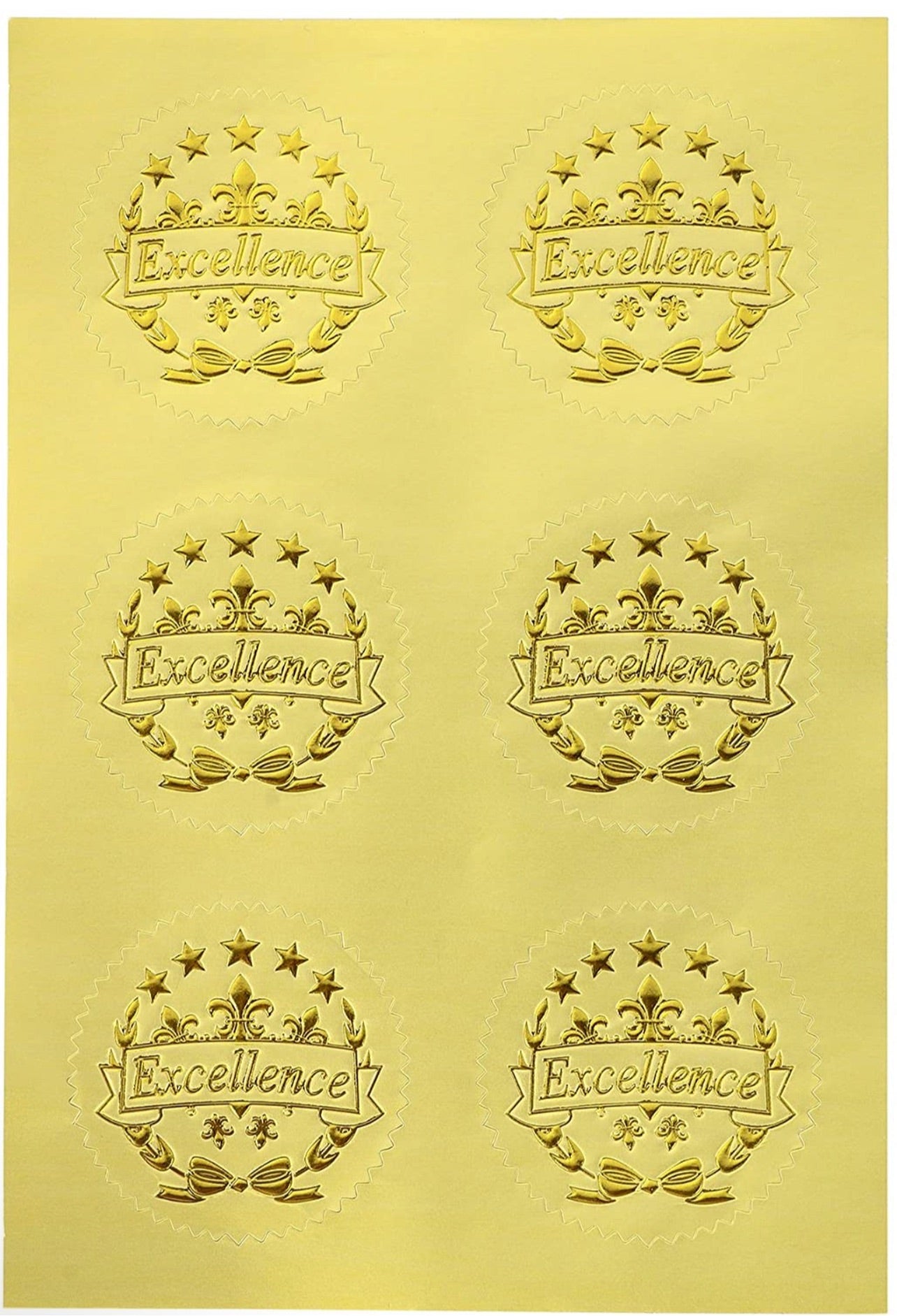 48 Sheets Blue Certificate of Recognition Award Paper with Gold Foil Sticker Seals for Graduation Diploma, Achievements (8.5 x 11 in)