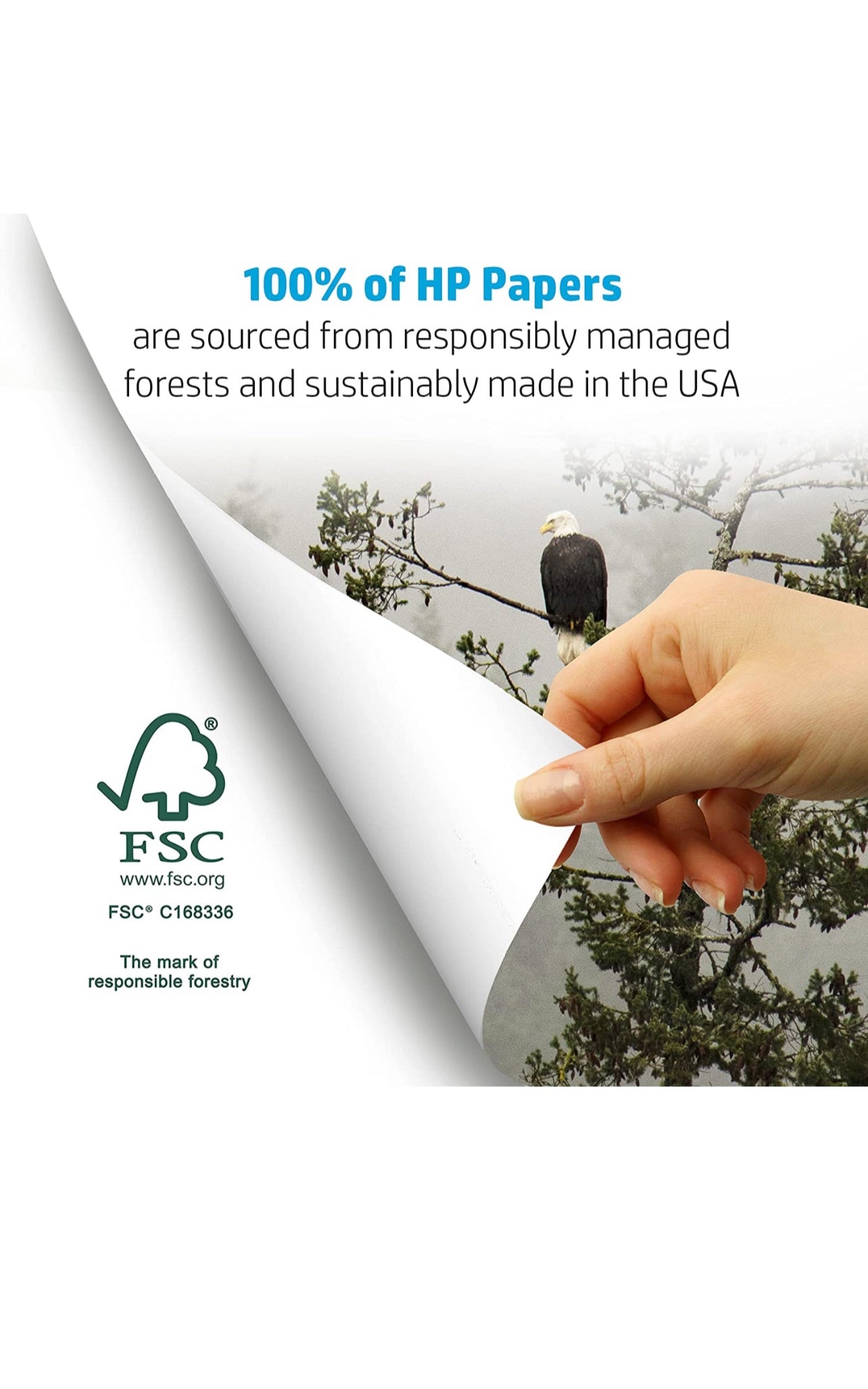 HP Printer Paper | 8.5 x 11 Paper | Office 20 lb | 3 Ream Case - 1500 Sheets | 92 Bright | Made in USA - FSC Certified