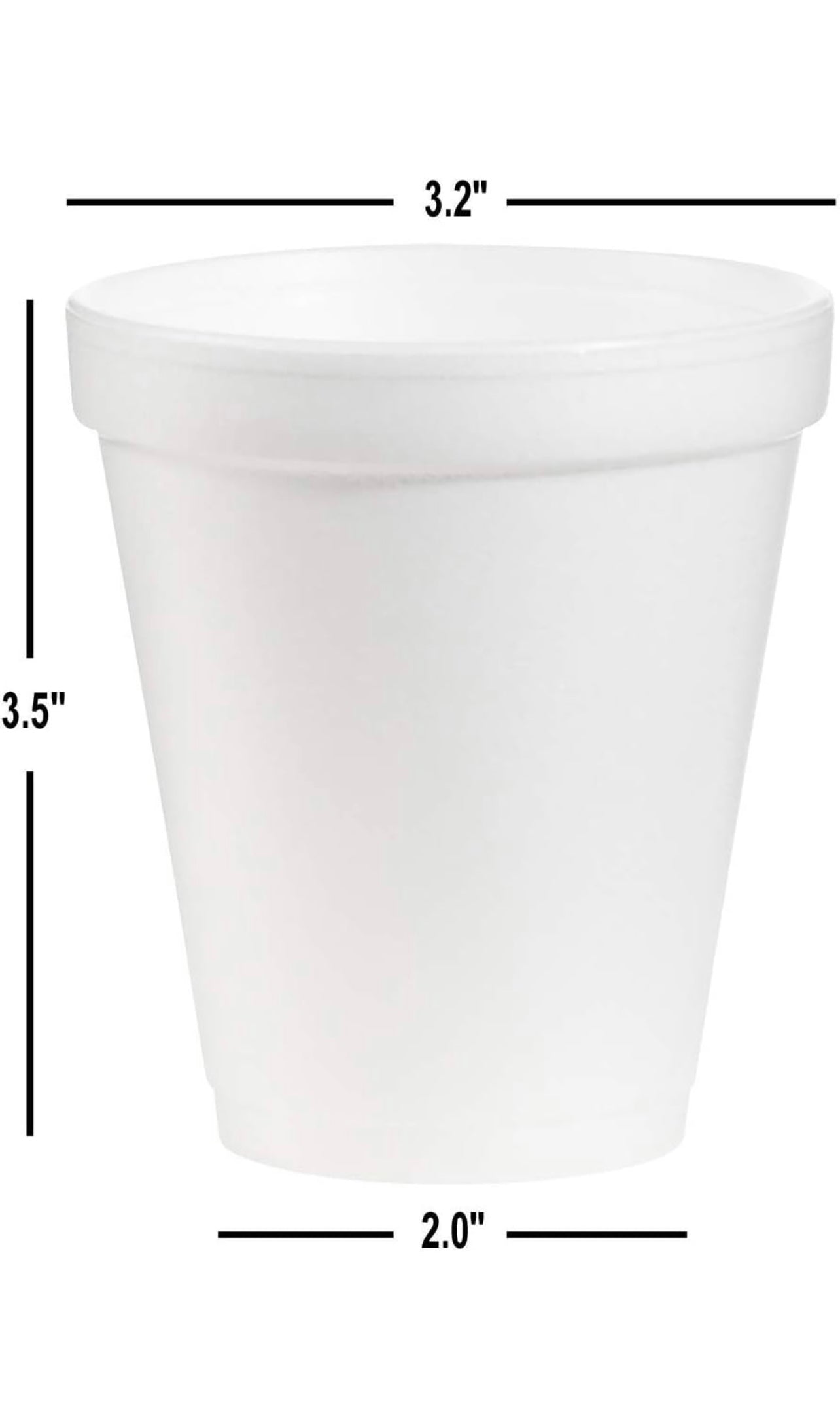 8-Ounce Foam Cup (Case of 1000)