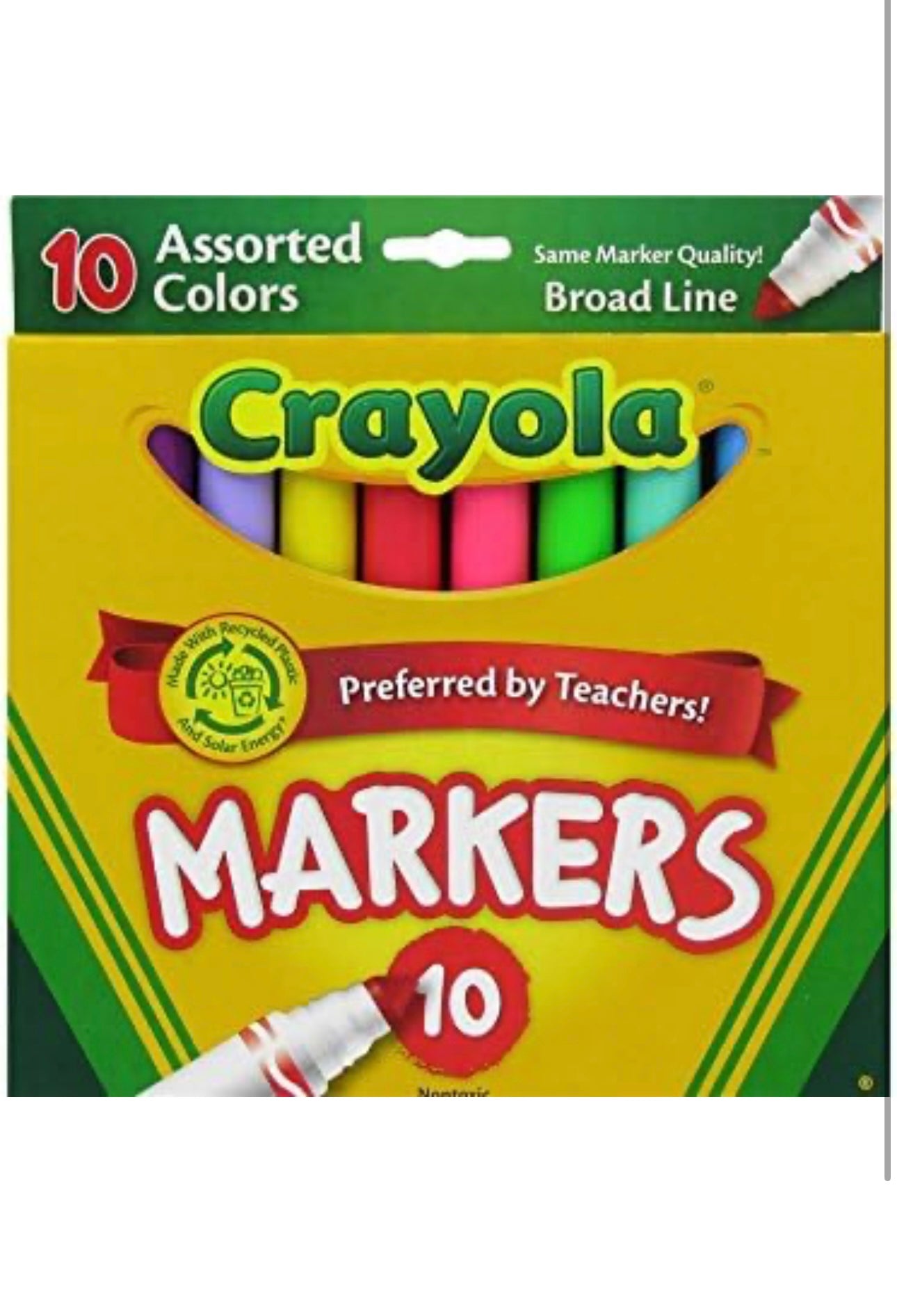 School Supply Pack- Markers, Colored Pencils, Lead Pencils, Crayons, Scissors, 2 Glue Sticks, 3 Erasers