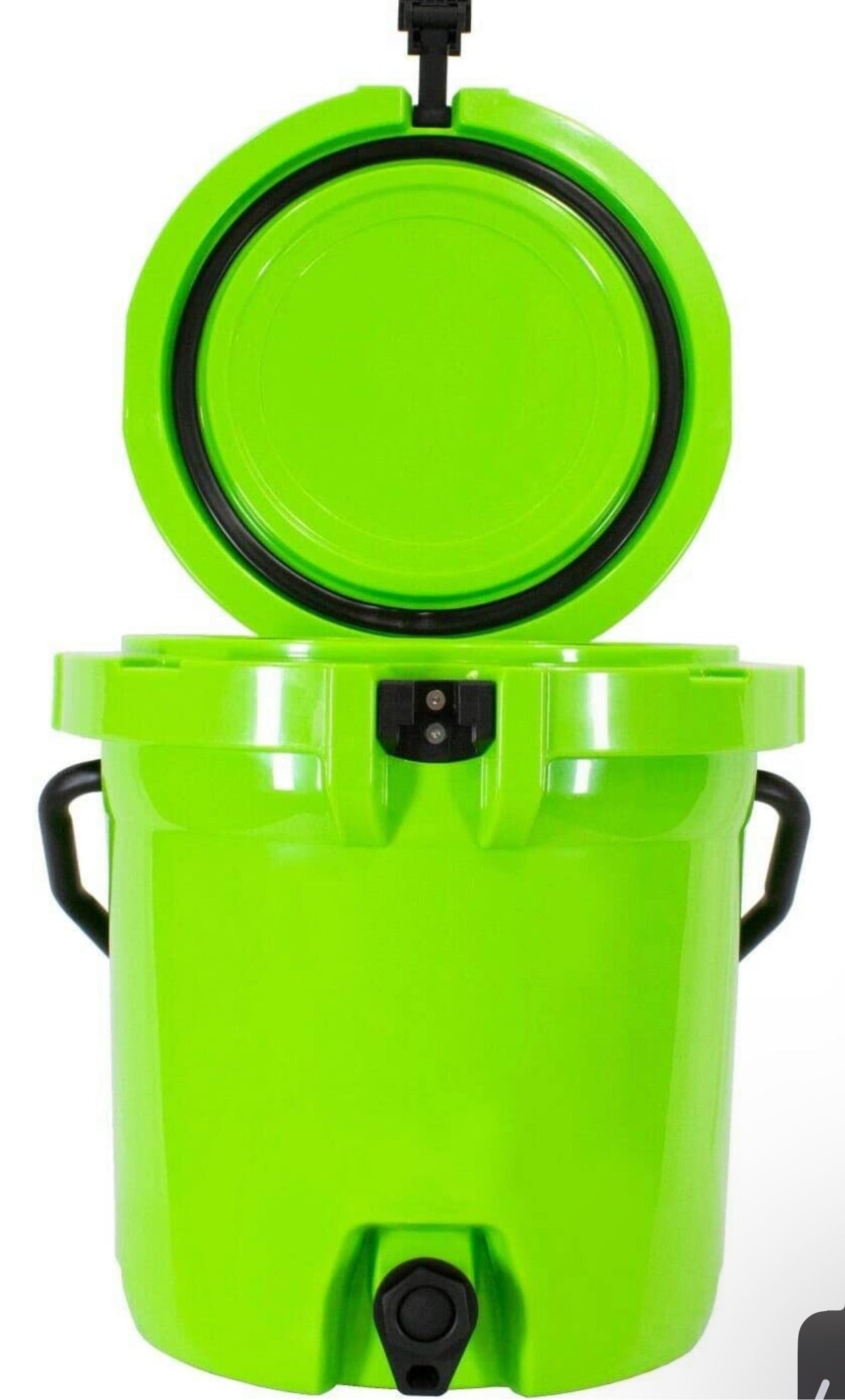 Frosted Frog 5 Gallon Original Green Heavy Duty Drink Dispenser Cooler with Spigot