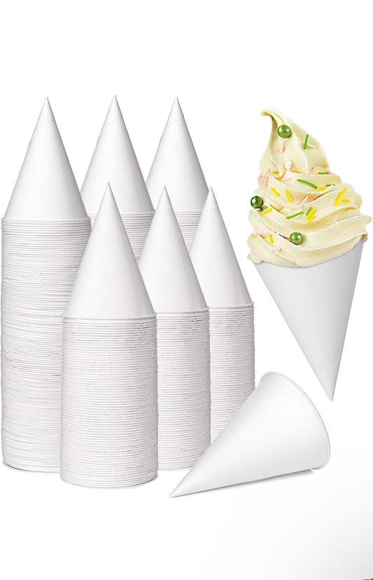 Yopay 600 Pack Cone Water Cups, 4OZ Disposable Dispenser Paper Snow Cups