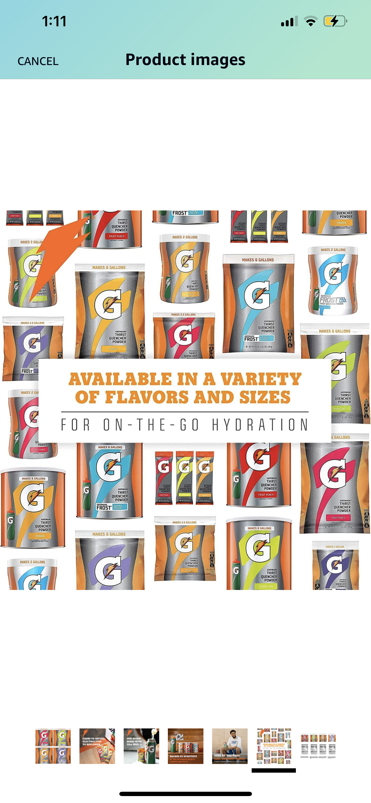 Gatorade Thirst Quencher Powder, 4 Flavor Variety Pack, 21oz Pouches (Pack of 32)