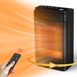 Vebreda Space Heater, 1500W Portable PTC Ceramic Heater, Black