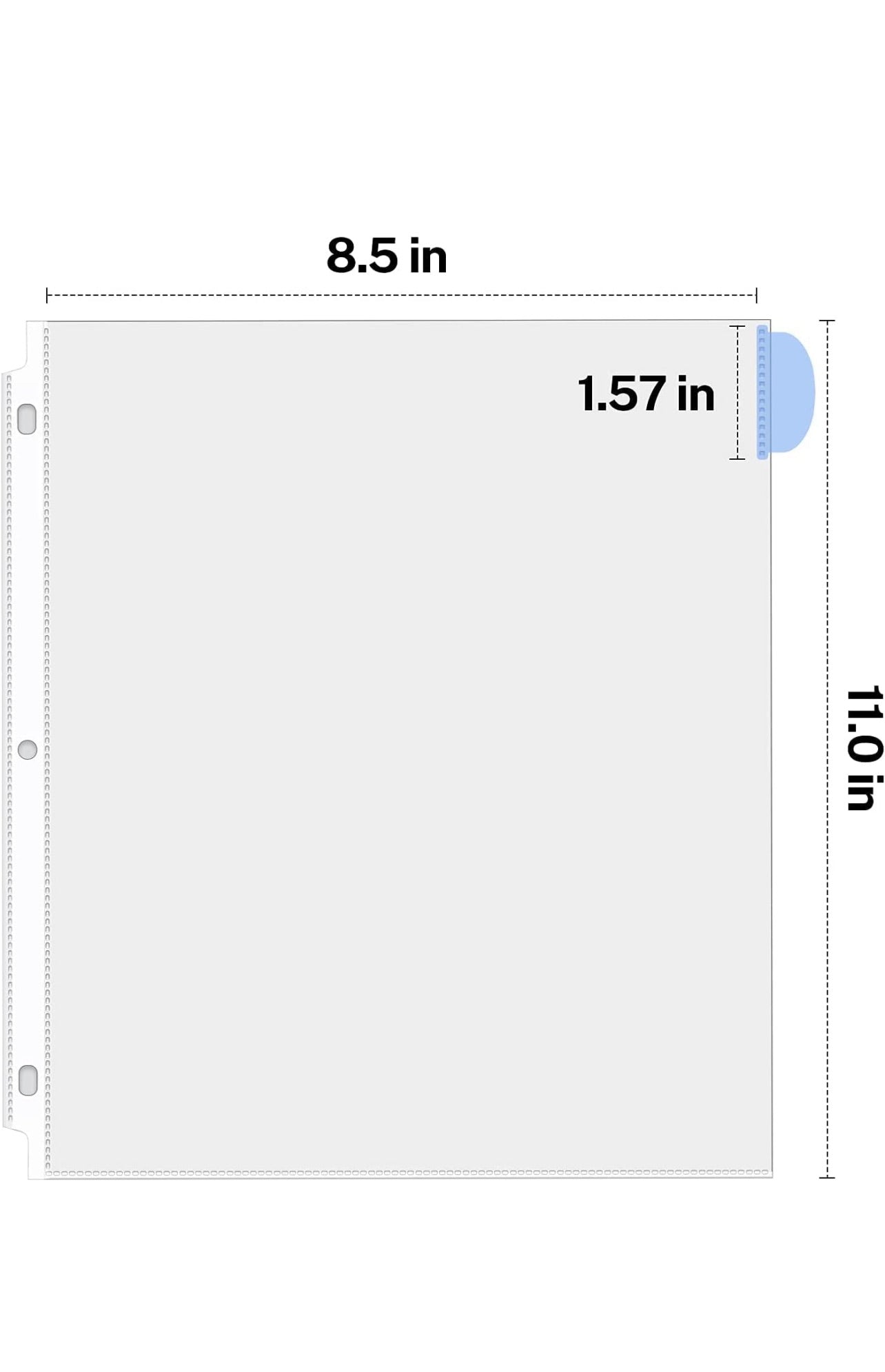 Ktrio Sheet Protectors 8.5 x 11 Inches Clear Page Protectors for 3