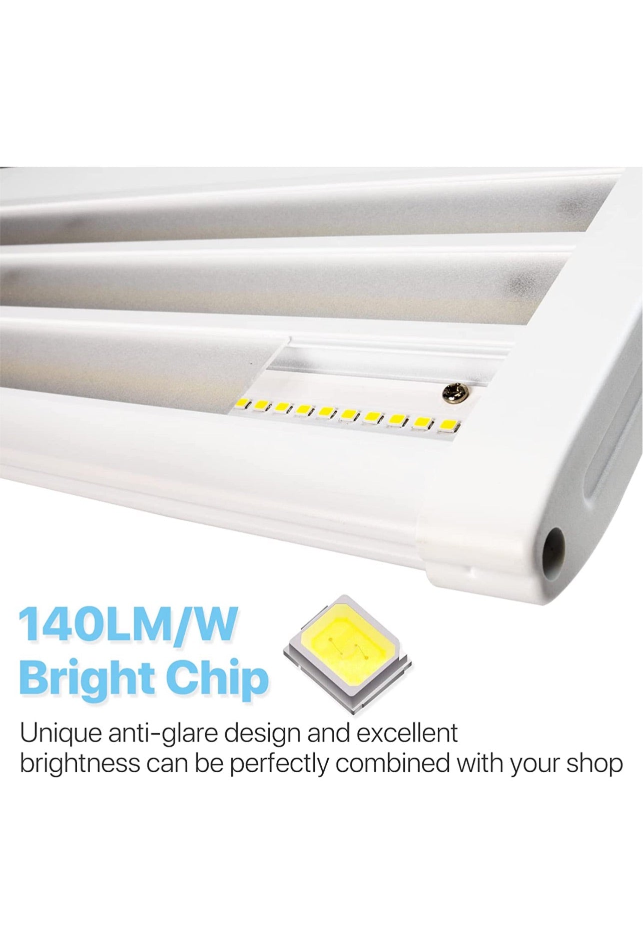 4FT LED High Bay Light 220W 28,600lm 5000K Linear High Bay Light 1-10V Dimmable UL/DLC Approved AC 120-277V Input Voltage