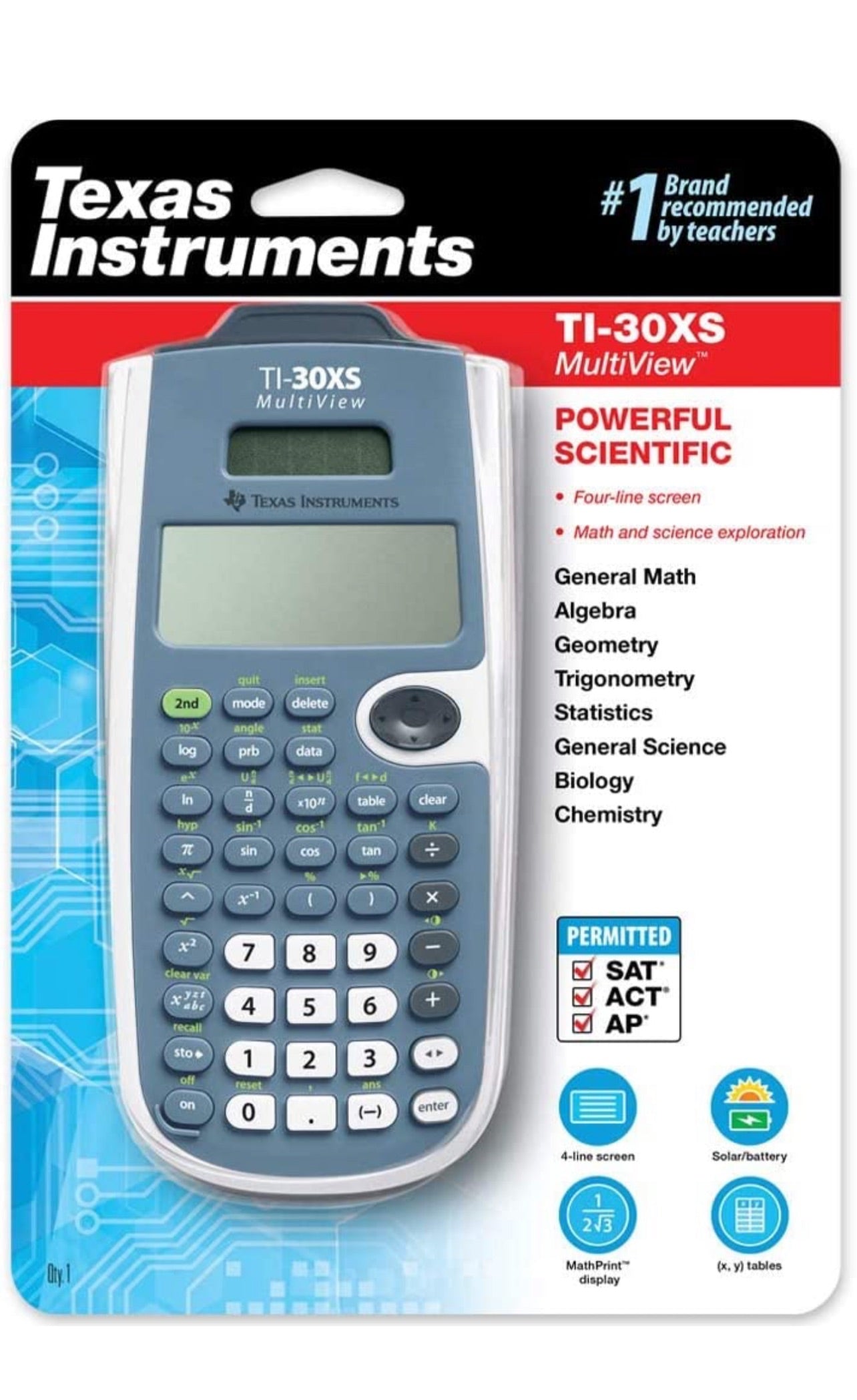 Texas Instruments TI-30XS MultiView Scientific Calculator